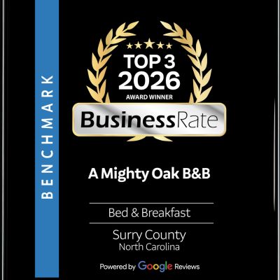 a mighty oak bed and breakfast google award